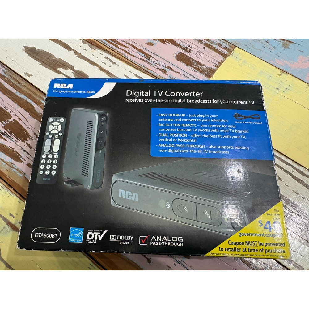 RCA Digitsl TV Converter DTA800B1 - no remote